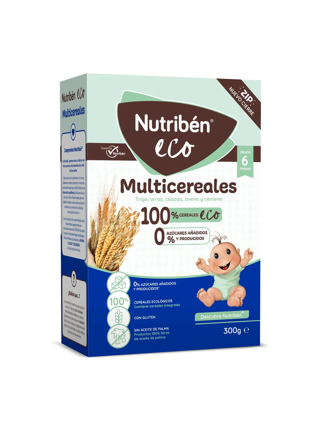 Papilla de cereales con gluten